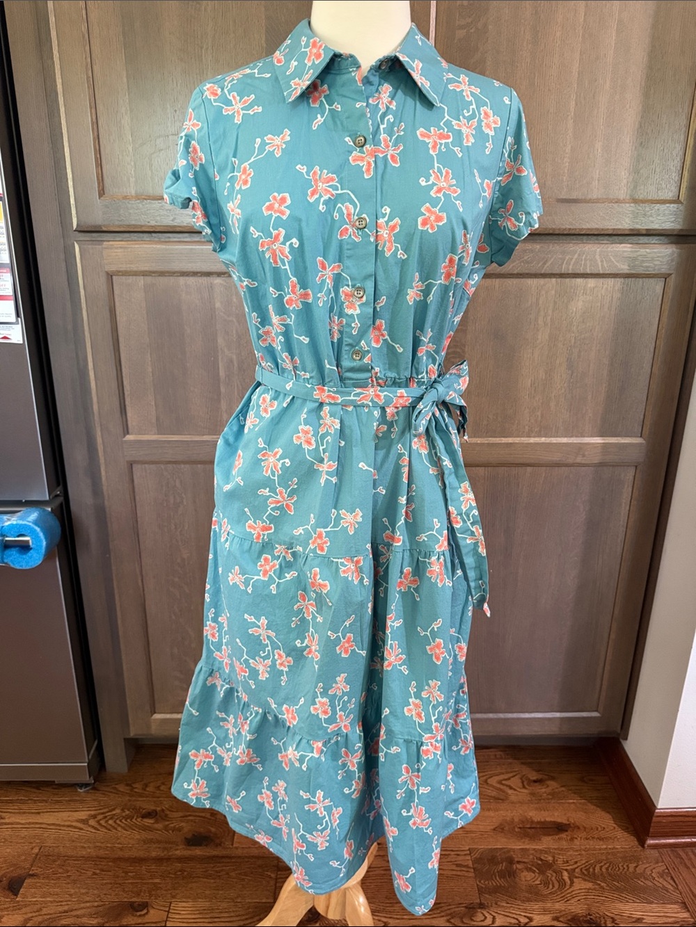 Canyon Retreat by Denim & Co -Tiered Shirt Dress